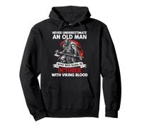 Nacido en Octubre Nunca Subestimes Viking Blood Sudadera con Capucha