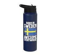 Nacido en Suecia impresionante en todas partes Suecia Stainless Steel Insulated Water Bottle