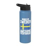 Nacido en Suecia impresionante en todas partes Suecia Stainless Steel Insulated Water Bottle
