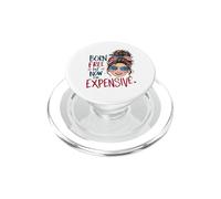 Nacido Libre Pero Ahora Soy Caro Retro 4 de Julio Mujeres Chica PopSockets PopGrip para MagSafe
