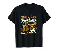 Nacido para atrapar Arco Iris, Unicornio Wrangler Lasso Camiseta