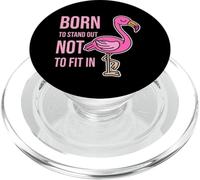 Nacido para Destacar no Encajar - Empowering Flamingo PopSockets PopGrip para MagSafe