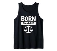 Nacido para discutir - Abogado Divertido Camiseta sin Mangas