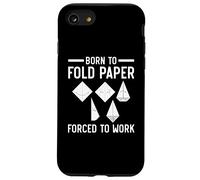 Nacido para Doblar Papel Obligado a Trabajar Papel Origami Arte japonés Carcasa para iPhone SE (2020) / 7/8