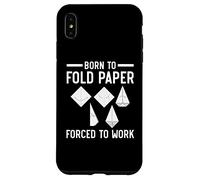 Nacido para Doblar Papel Obligado a Trabajar Papel Origami Arte japonés Carcasa para iPhone XS MAX