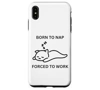 Nacido para dormir, divertida trabajadora de oficina linda obligada a trabajar Carcasa para iPhone XS Max