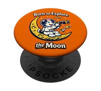 Nacido para Explorar el Perro Lunar PopSockets PopGrip Adhesivo