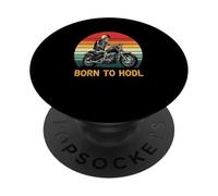 Nacido para hodl bitcoin cripto estrategia de riqueza a largo plazo bitcoin PopSockets PopGrip Adhesivo