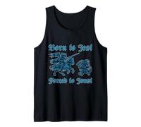 Nacido para Jest Forzado A Joust Street Cat Caballero Medieval Camiseta sin Mangas