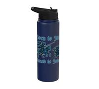 Nacido Para Jest Forzado A Joust Street Cat Caballero Medieval Stainless Steel Insulated Water Bottle