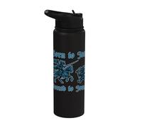 Nacido Para Jest Forzado A Joust Street Cat Caballero Medieval Stainless Steel Insulated Water Bottle