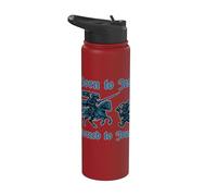 Nacido Para Jest Forzado A Joust Street Cat Caballero Medieval Stainless Steel Insulated Water Bottle