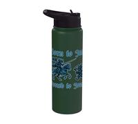 Nacido Para Jest Forzado A Joust Street Cat Caballero Medieval Stainless Steel Insulated Water Bottle