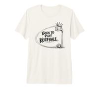 Nacido para Jugar Korfball Regalo Divertido del Equipo de Camiseta Premium