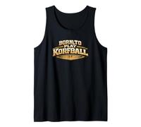 Nacido para Jugar Korfball Regalo Divertido del Equipo de Camiseta sin Mangas
