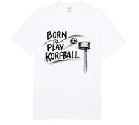 Nacido para Jugar Korfball Regalo Divertido del Equipo de Comfort Colors Adult Heavyweight T-Shirt