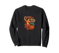 Nacido para la Danza del Vientre, Arte Colorido de Bailarina para Artistas Sudadera