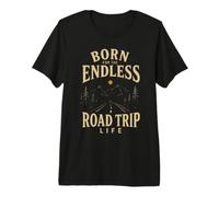 Nacido para la Vida de Viaje Infinito Aventura Camiseta Premium