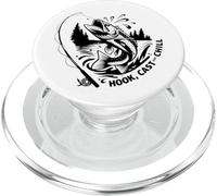 Nacido para lanzar Forzado a Trabajar pescando PopSockets PopGrip para MagSafe