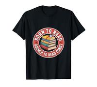 Nacido para Leer Condenado a los cómics Amante de los Libros Divertidos Camiseta