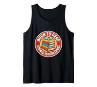 Nacido para Leer Condenado a los cómics Amante de los Libros Divertidos Camiseta sin Mangas