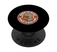 Nacido para Leer Condenado a los cómics Amante de los Libros Divertidos PopSockets PopGrip Adhesivo