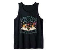 Nacido para Leer Libros Obligados a Leer Correos electrónicos Camiseta sin Mangas