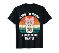 Nacido para Levantar Una Masa Madre Masa Madre Retro Vintage Camiseta