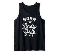 Nacido para Lindyhop Swing Dance Vintage Lindy Hop Camiseta sin Mangas