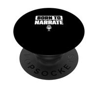 Nacido para narrar la radiodifusión Sportscaster Deportes Anunciadores PopSockets PopGrip Adhesivo