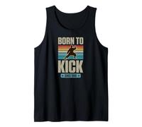 Nacido para patear Desde 1988 Karate Theme Cumpleaños Niño Año de Nacimiento Camiseta sin Mangas