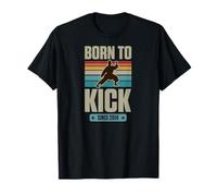Nacido para patear Desde 2014 Karate Theme Cumpleaños Niño Año de Nacimiento Camiseta