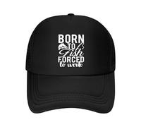 Nacido para Pescar, Obligado A Trabajar Unisex Gorras Hip Hop Ajustable Sombrero Suave Gorra De Béisbol para Senderismo Running Deporte