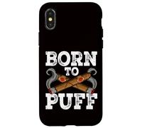 Nacido para Puff Carcasa para iPhone X/XS