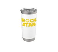 Nacido para ser estrella de rock Vaso térmico de acero inoxidable de doble pared