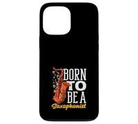 Nacido para ser un saxofonista músico saxofonista Saxofón Carcasa para iPhone 13 Pro MAX