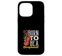 Nacido para ser un saxofonista músico saxofonista Saxofón Carcasa para iPhone 14 Pro MAX