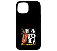 Nacido para ser un saxofonista músico saxofonista Saxofón Carcasa para iPhone 15