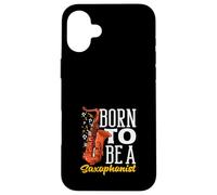 Nacido para ser un saxofonista músico saxofonista Saxofón Carcasa para iPhone 16 Plus