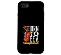 Nacido para ser un saxofonista músico saxofonista Saxofón Carcasa para iPhone SE (2020) / 7/8