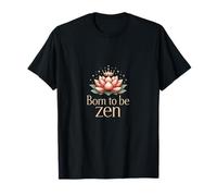 Nacido para ser Zen Lotus Crown Chill Vibes Camiseta