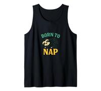 Nacido para siesta diseño de perezoso Lazy Day Mood Animal Camiseta sin Mangas