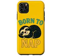 Nacido para siesta diseño de perezoso Lazy Day Mood Animal Carcasa para iPhone 11 Pro Max