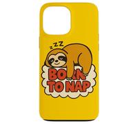 Nacido para siesta diseño de perezoso Lazy Day Mood Animal Carcasa para iPhone 13 Pro Max