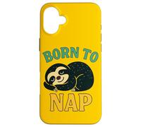 Nacido para siesta diseño de perezoso Lazy Day Mood Animal Carcasa para iPhone 16 Plus