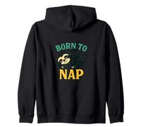 Nacido para siesta diseño de perezoso Lazy Day Mood Animal Sudadera con Capucha