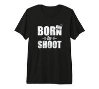 Nacido para Tomar Fotos con un fotógrafo de cámara Camiseta Premium