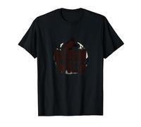 Nacido Salvaje: Silueta de Lobo Naturaleza Amante Aventura Camiseta, Hombre, Negro, 5XL