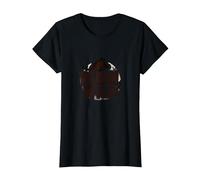 Nacido Salvaje: Silueta de Lobo Naturaleza Amante Aventura Camiseta, Mujer, Negro, XXL