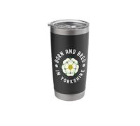 Nacido y crecido en Yorkshire, The White Rose County Vaso térmico de acero inoxidable de doble pared